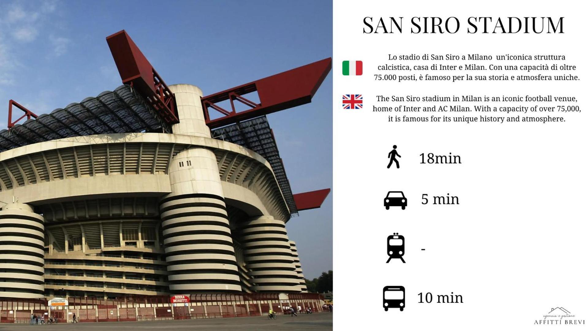 Sunny San Siro Stadio Apartment Милано Екстериор снимка